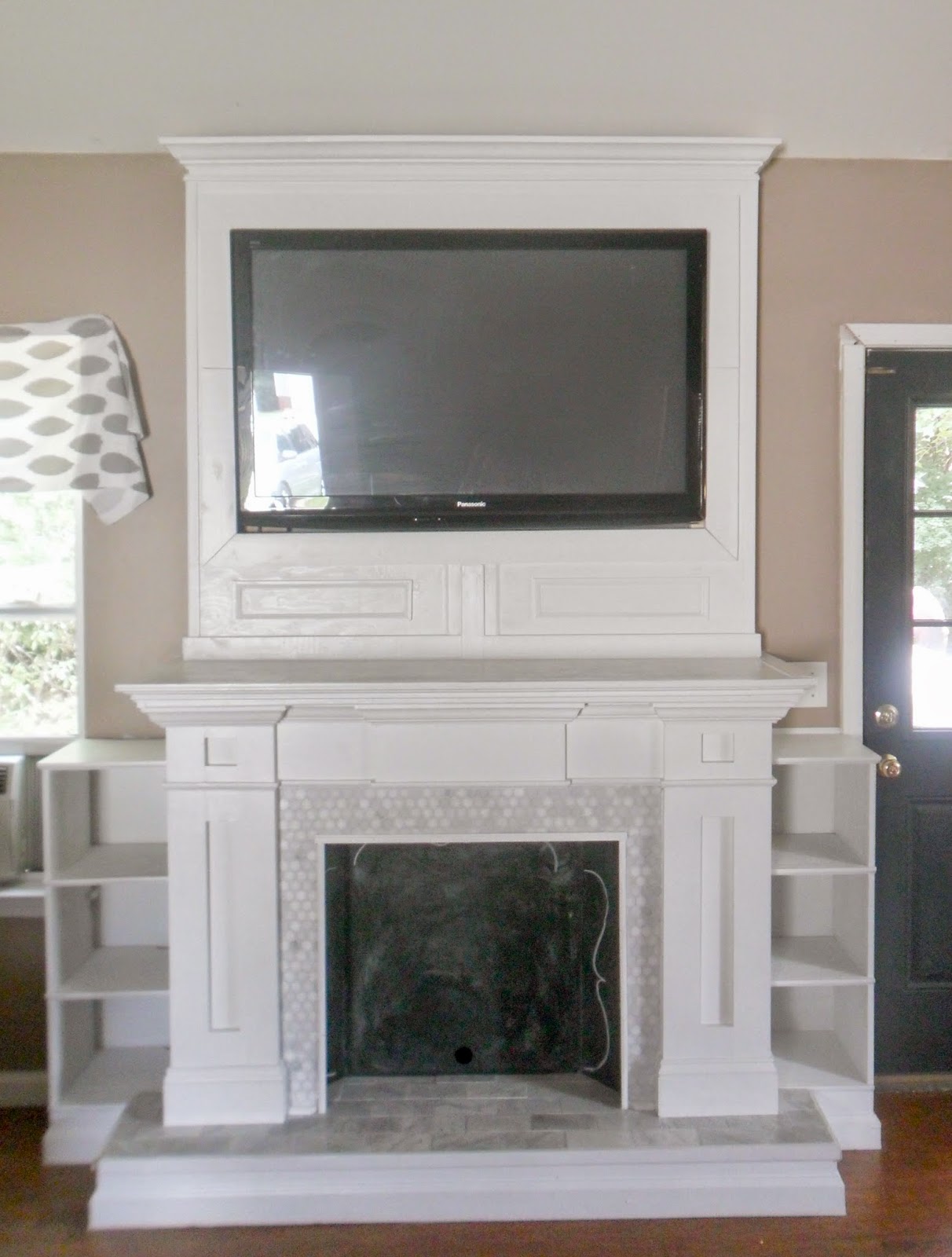 DIY Mantel- Faux Mantel-Home Heart and Hands-Treasure Hunt Thursday -From My Front Porch To Yours