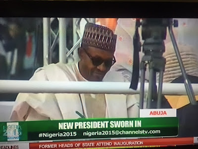 The moment Mohammadu Buhari  sworn-in as the president of Nigeria(pictures) 3