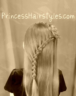 Winding Lace Braid With Rosette Accent  Hairstyles For Girls - Princess  Hairstyles