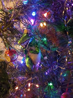 Dinosaur holiday tree ornament