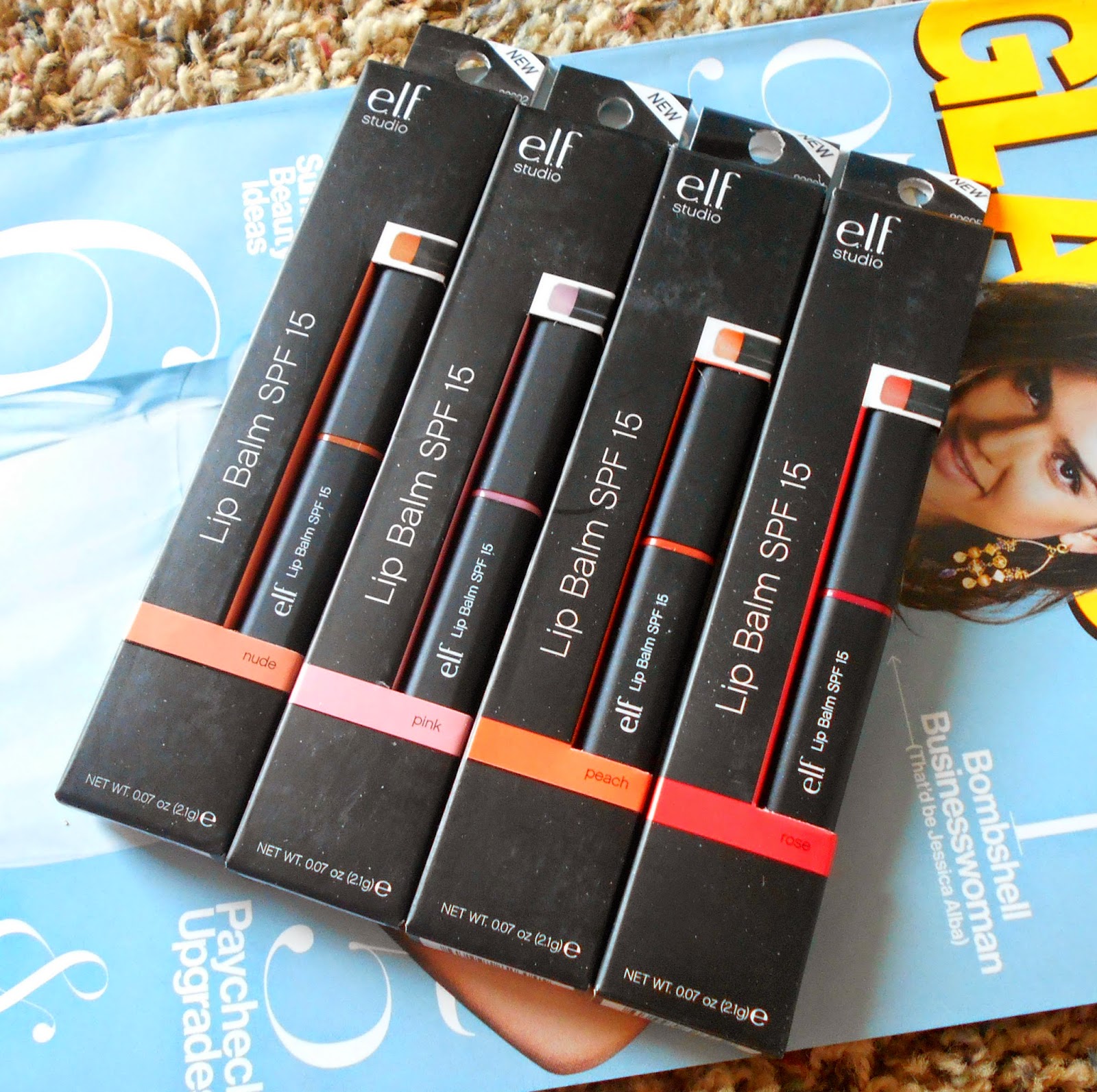Makeup, Fashion & Royalty Review E.L.F Studio Lip Balms SPF 15!