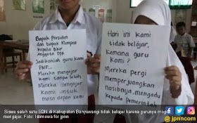 Bupati Surati Presiden, Guru Honorer K2 Tetap Mogok Mengajar Bupati Surati Presiden, Guru Honorer K2 Tetap Mogok Mengajar