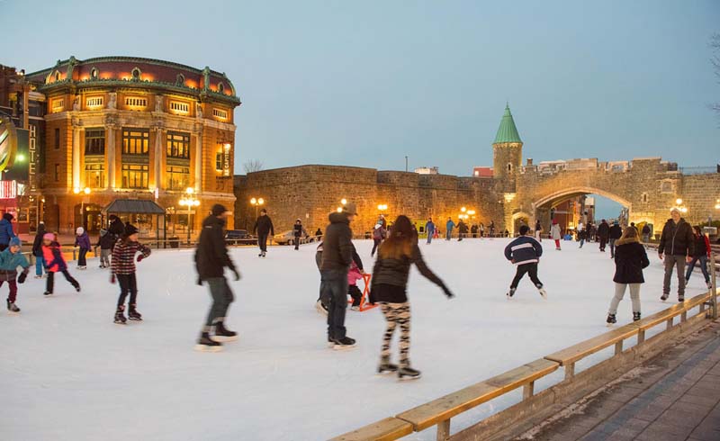 Take a Spin on Patinoire de la Place d’Youville