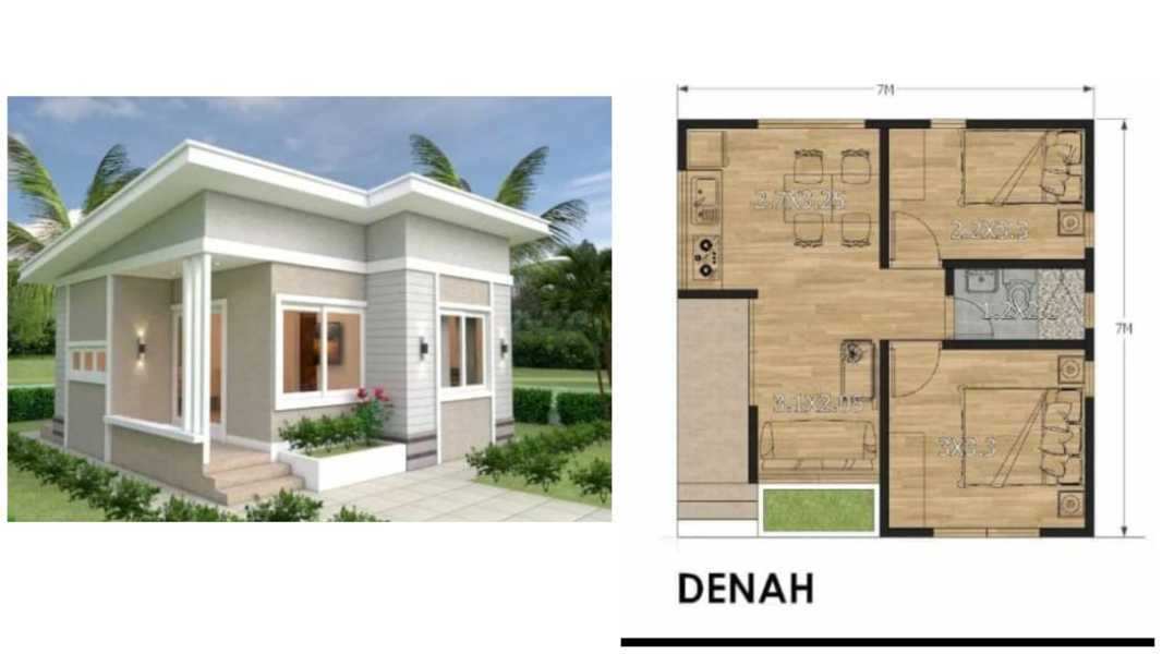 Keindahan Desain Rumah Minimalis Ukuran 7x7 - Zonaquiz.com