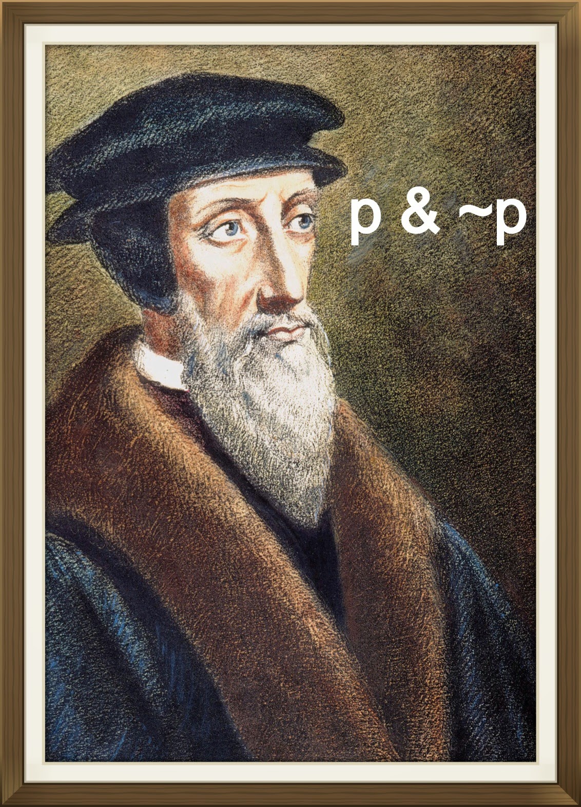 star slight: John Calvin is a dialetheist.