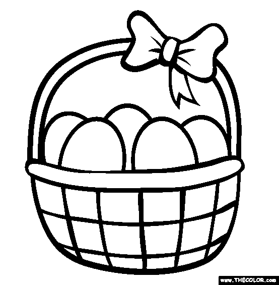 Coloring Pages Of Easter Baskets - Best Coloring Pages Collections