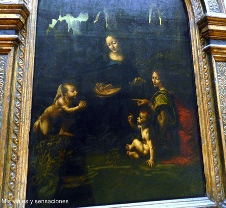 La virgen de las rocas, Leonardo da Vinci, Museo del Louvre, París