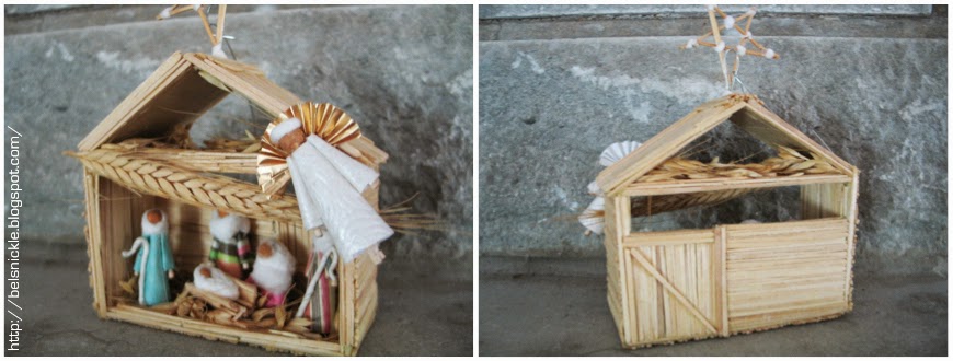 DIY Miniature Toothpick Nativity | Belznickle Blogspot : DIY Miniature