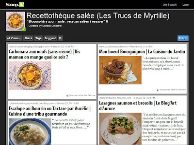 La blogosphère gourmande de Myrtille : recettes salées à essayer (sur Scoop.it!)