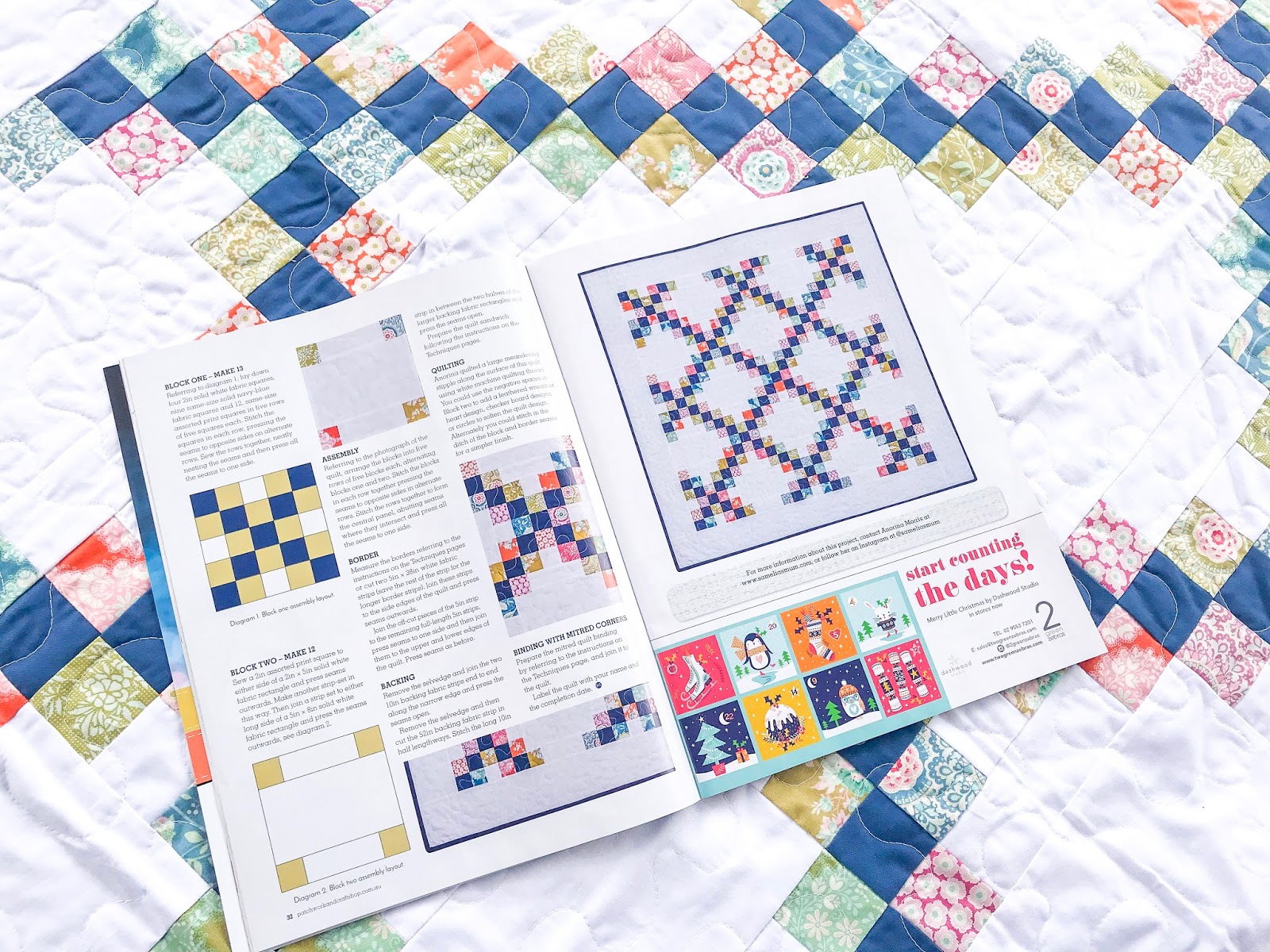 Irish Harvest Quilt published in APQ Magazine Samelia's Mum
