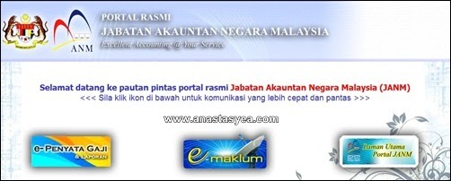 Semakan Slip Penyata Gaji Online Bagi Kakitangan Awam 2012 | JAWATAN ...