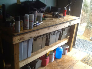 The workbench all ready in use.