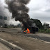 Bullion Truck Is Burnt At Ketu-Ojota Bridge, Lagos (Photos)