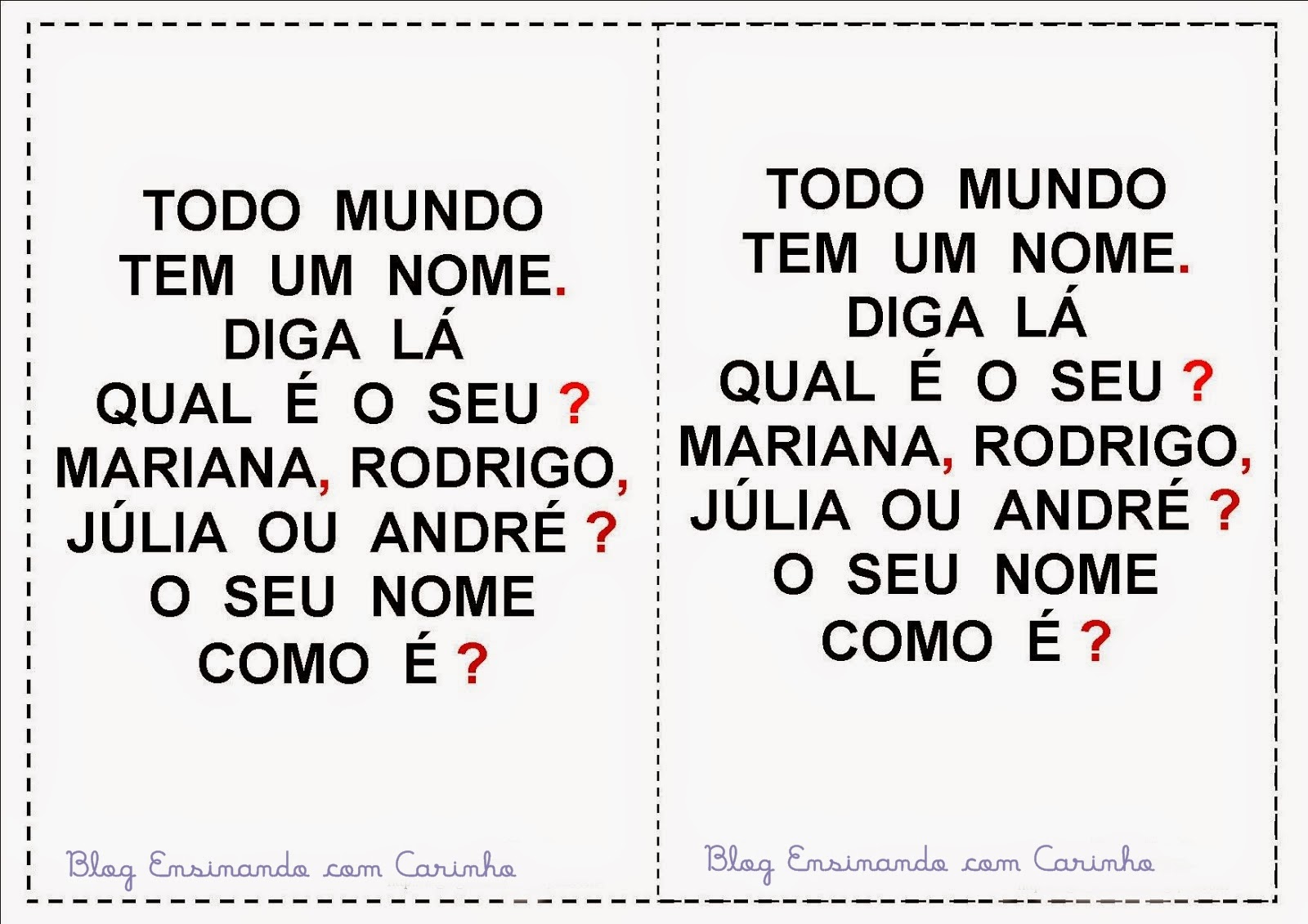 Plano de aula - 3º ano - Tudo tem um nome