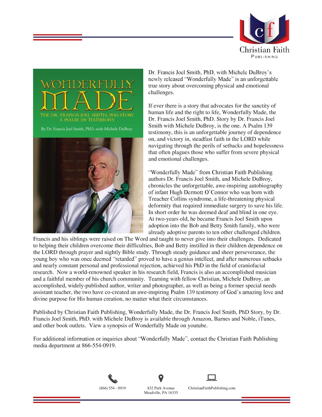 Cca Kids Blog Wonderfully Made Press Release A Book By Dr