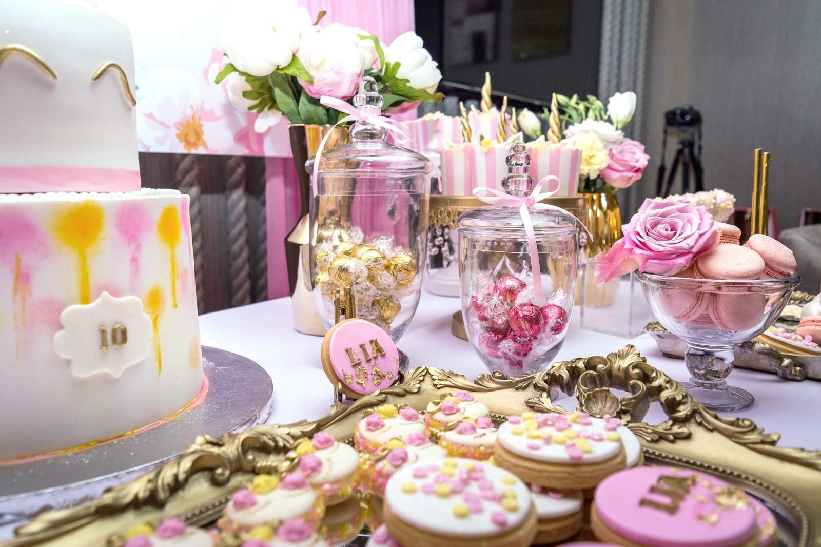 cupcake boutique durban Lia's 10th Unicorn theme party at Hilton Hotel