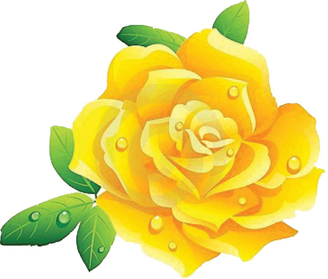 clipart of yellow roses - photo #43