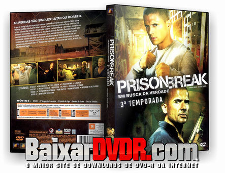 Prison Break – 3ª Temporada Completa (2007) DVD-R Oficial Prison Break – 3ª Temporada Completa (2007) DVD-R Oficial