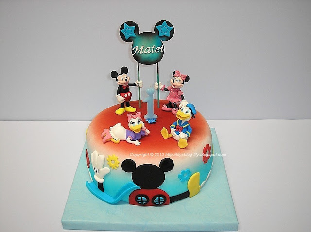 Tort Mickey Mouse,Minnie, Donald si Daisy