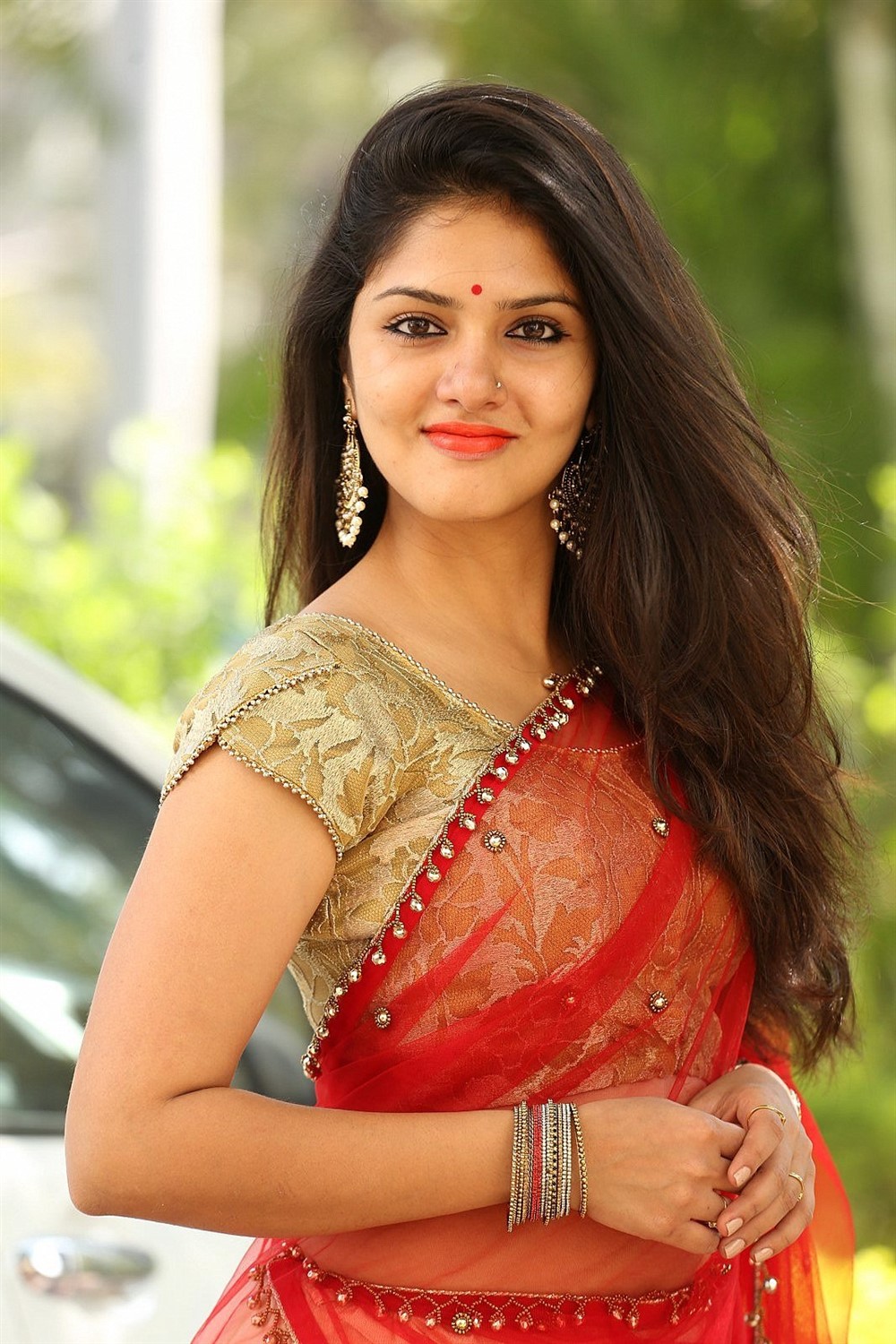 Actress Gayathri Suresh Stills At Hero Heroine Movie Teaser Launch