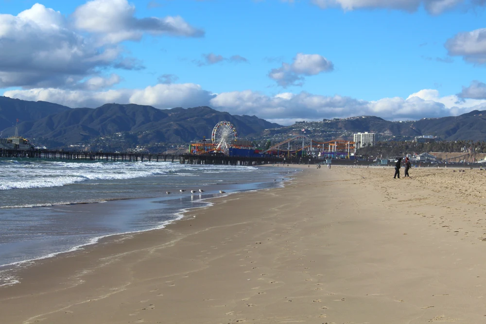 Santa Monica beach - weekend in Los Angeles, travel blog