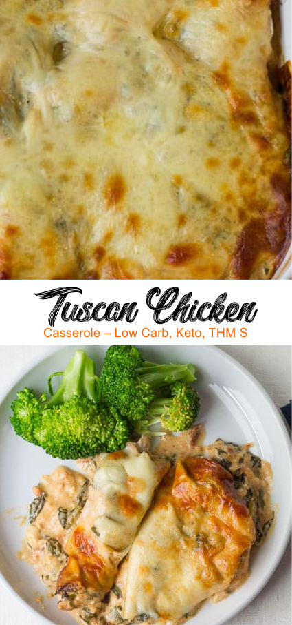Tuscan Chicken Casserole – Low Carb, Keto, THM S | Think food