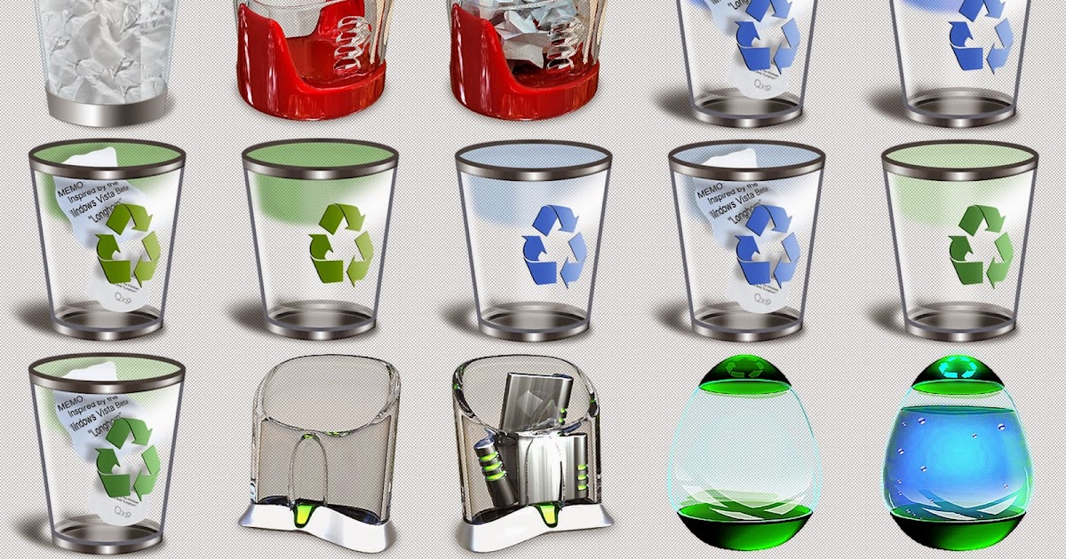 Iconos para papeleras pack 2 [ico-png] - iconos para windows gratis