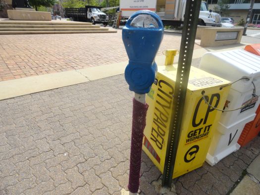 Yarnbombing A Parking Meter