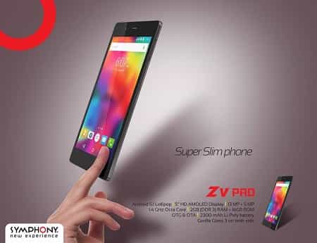 Symphony Xplorer ZV Pro Symphony Xplorer Z5 Pro Flagship Smartphone