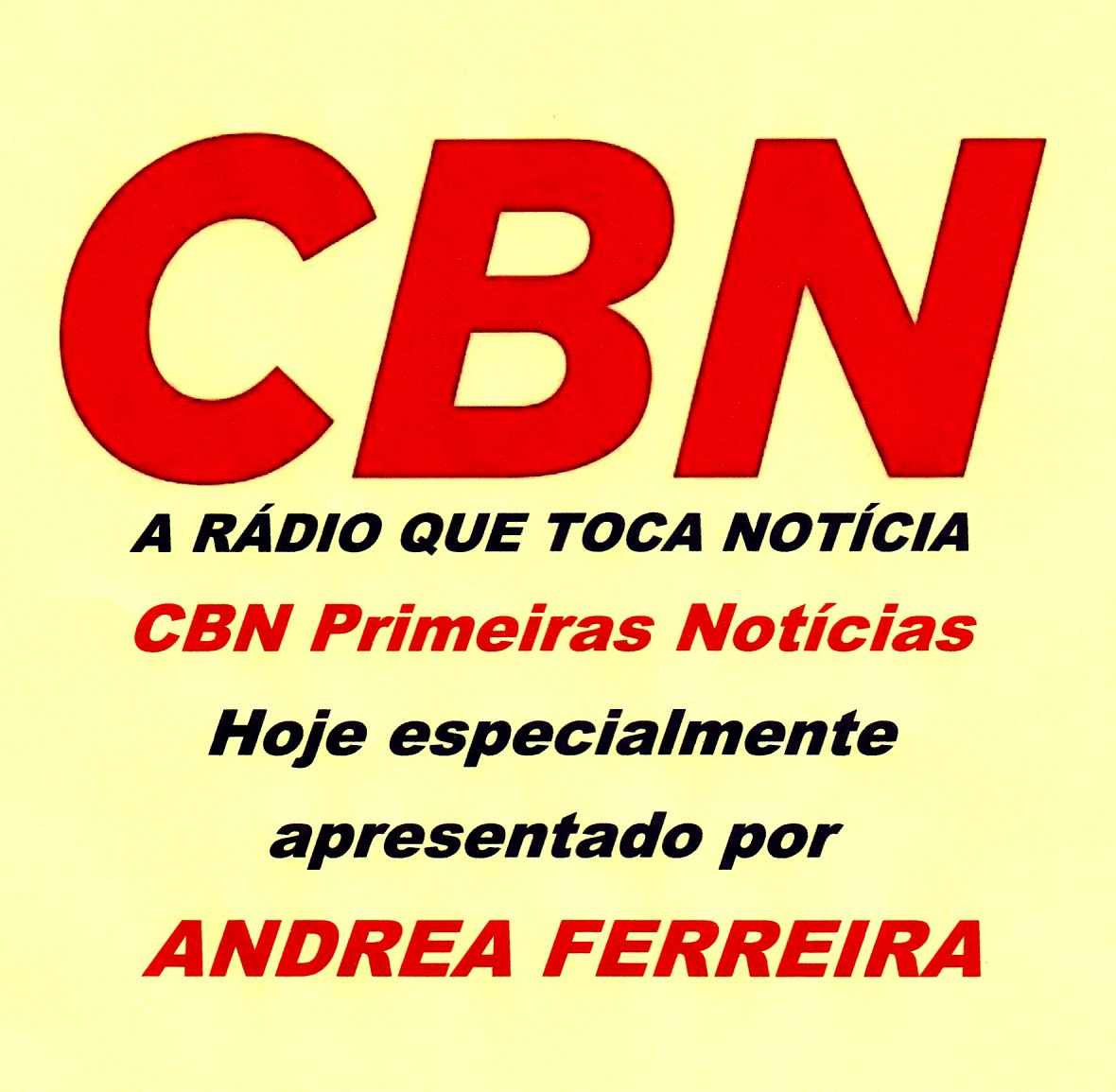 . A jornalista, repórter e apresentadora Andrea Ferreira da Rádio CBN