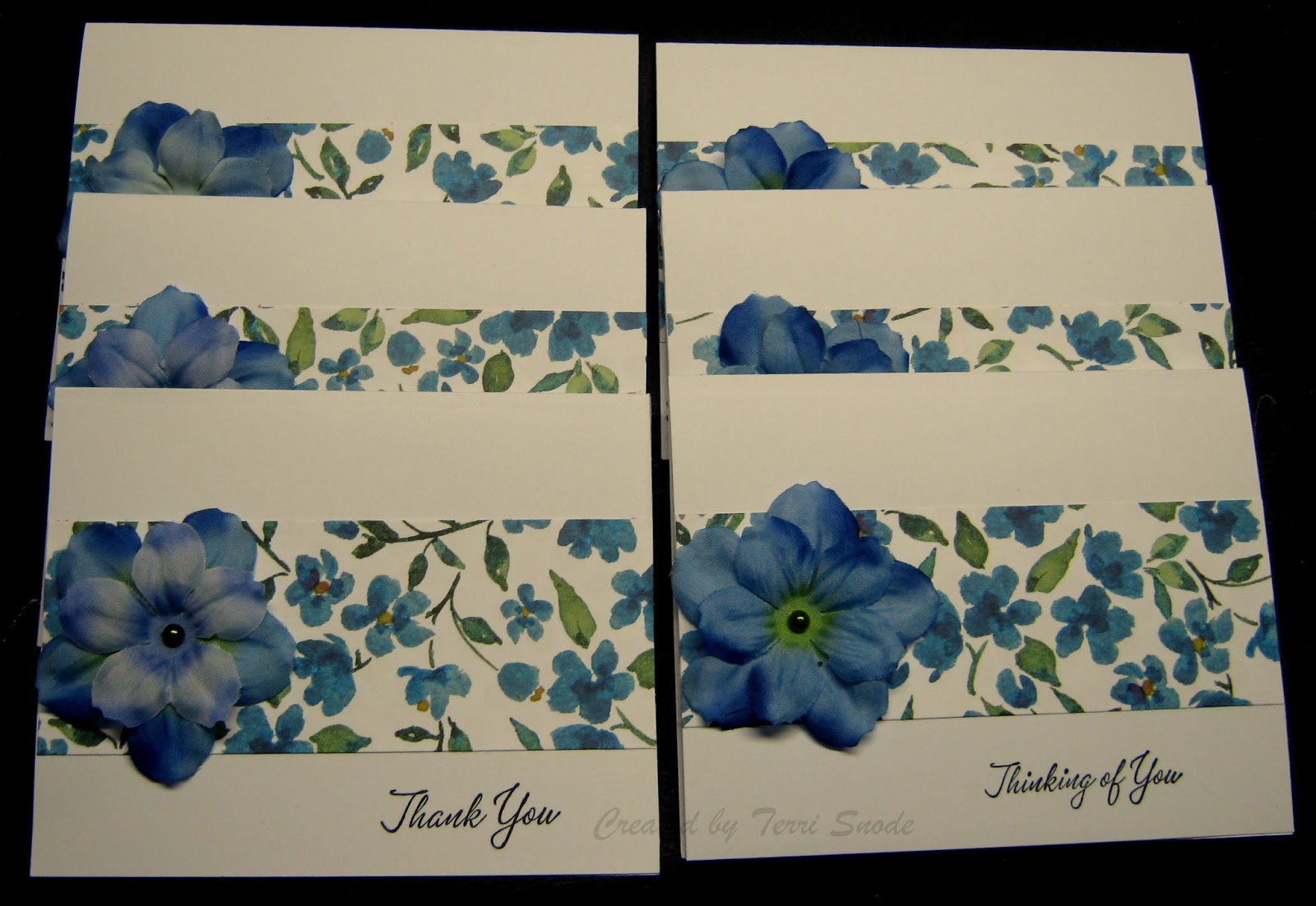 Terri's Cards N' More Painted Petals Note Cards