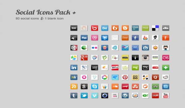 Modern Social Icons Pack