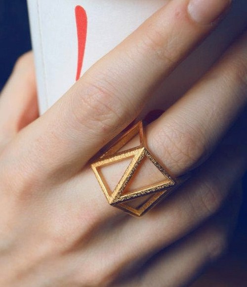 3d printed jewelry gold ring beautiful