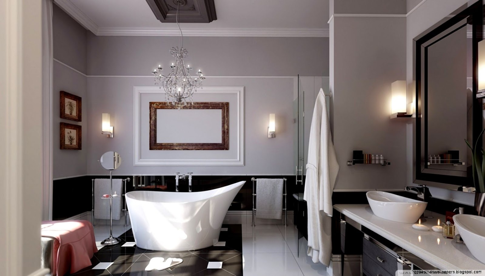 White Luxury Bathroom Design