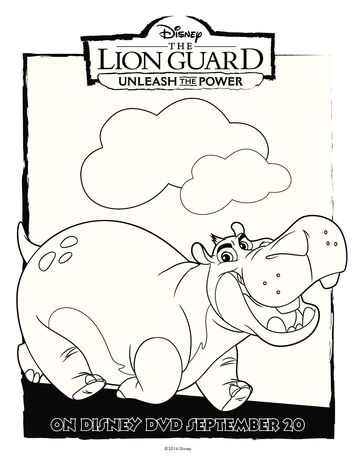 @Disney The Lion Guard- Unleash the Power Activity/Coloring Pages Promo
