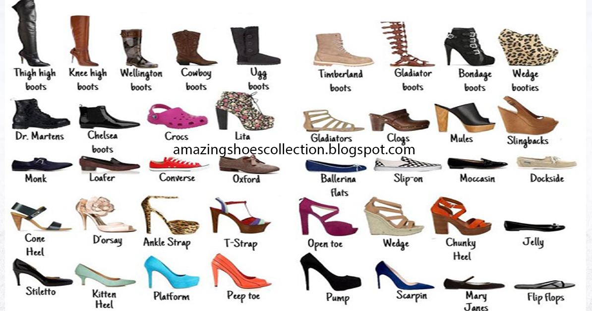 visual shoe dictionary - shoes