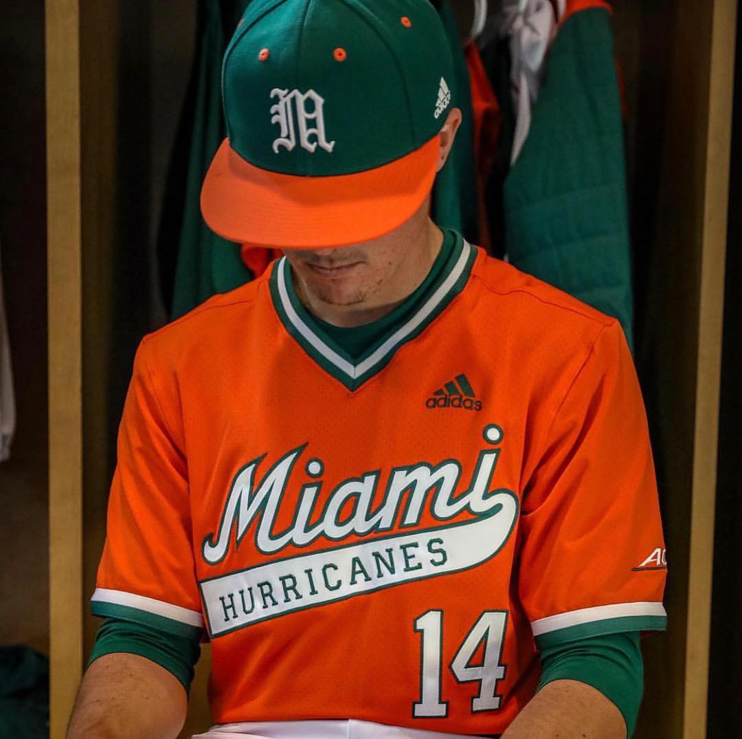 miami hurricanes baseball uniforms