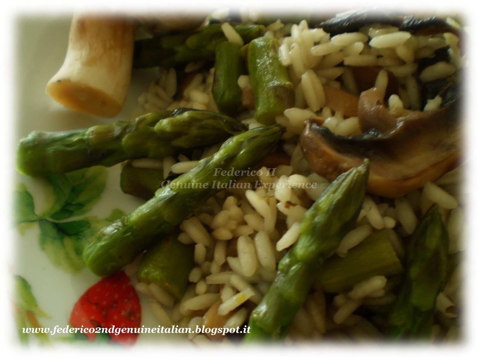 Genuine Italian Experience Risotto con asparagi e funghi