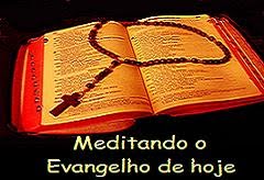 Meditando o Evangelho.