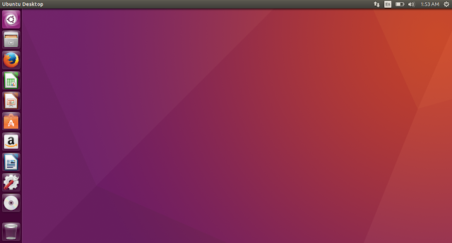 Ubuntu home screen