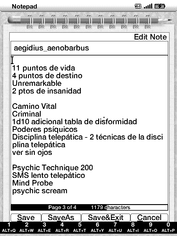 TintaE Aplicaciones para Kindle notepad