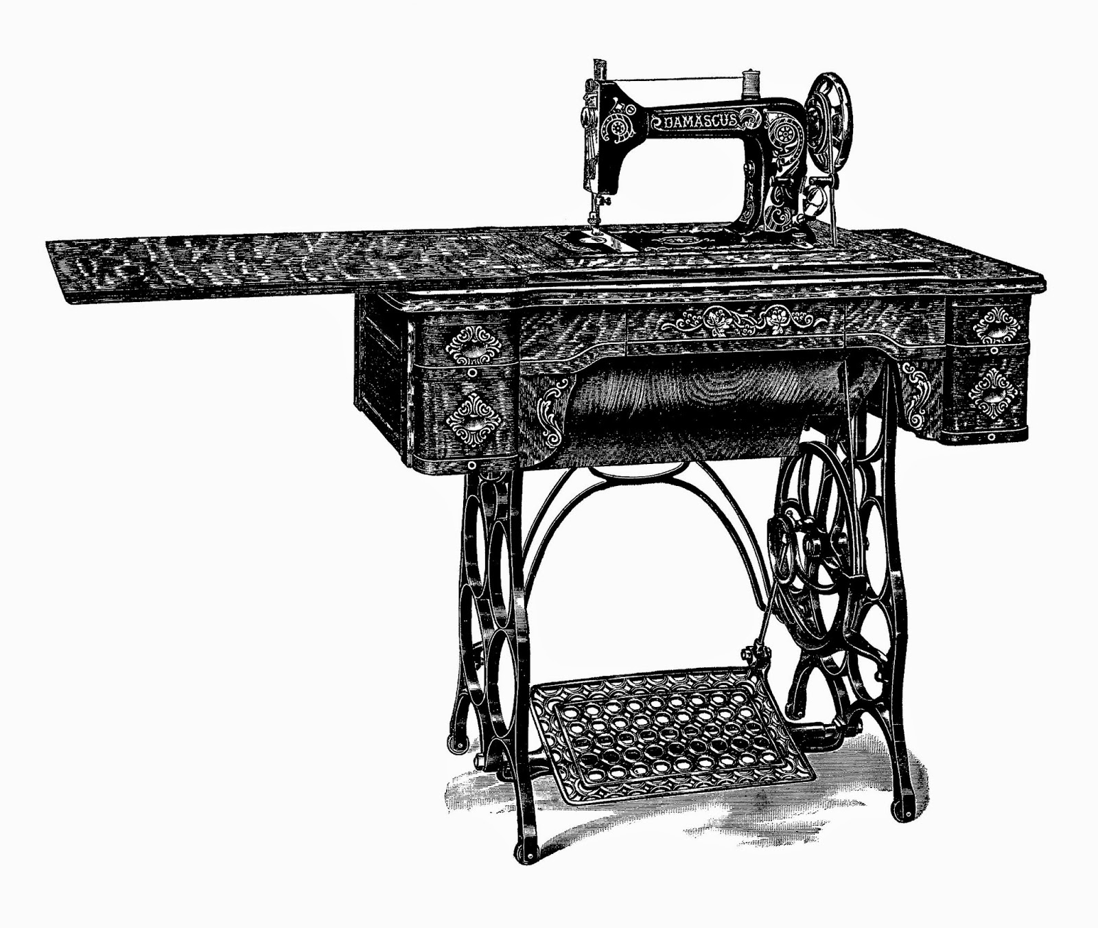clipart vintage sewing machine - photo #11