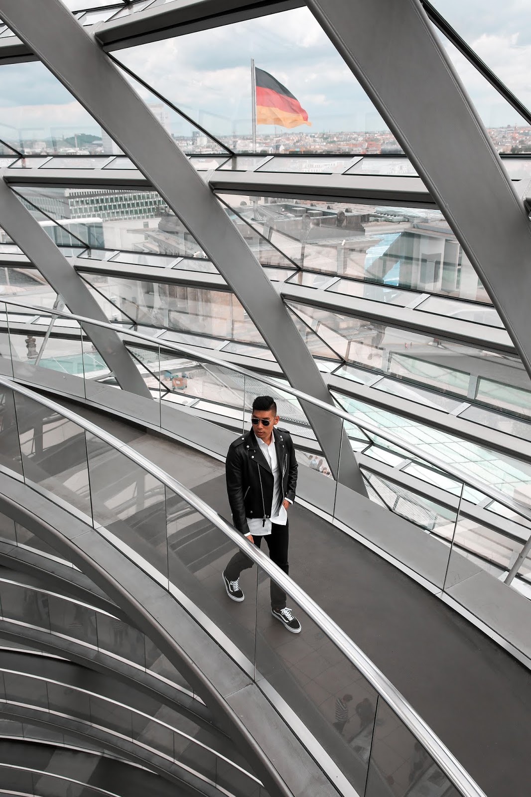 Leo Chan at The Reichstag Building Dome