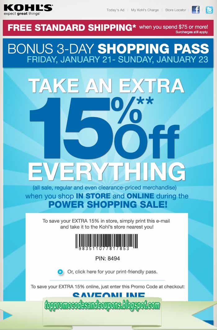 Free Promo Codes and Coupons 2023 Kohls Coupons