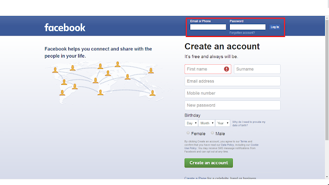 forgotten facebook password