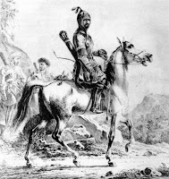Черкес в доспехах на коне. Худ. А. Орловский, 1830. Кавказское оружие, Клепаная кольчуга, Кольчуга, Кольчужный доспех, Оружие, Оружие Кавказа, Старинное оружие,