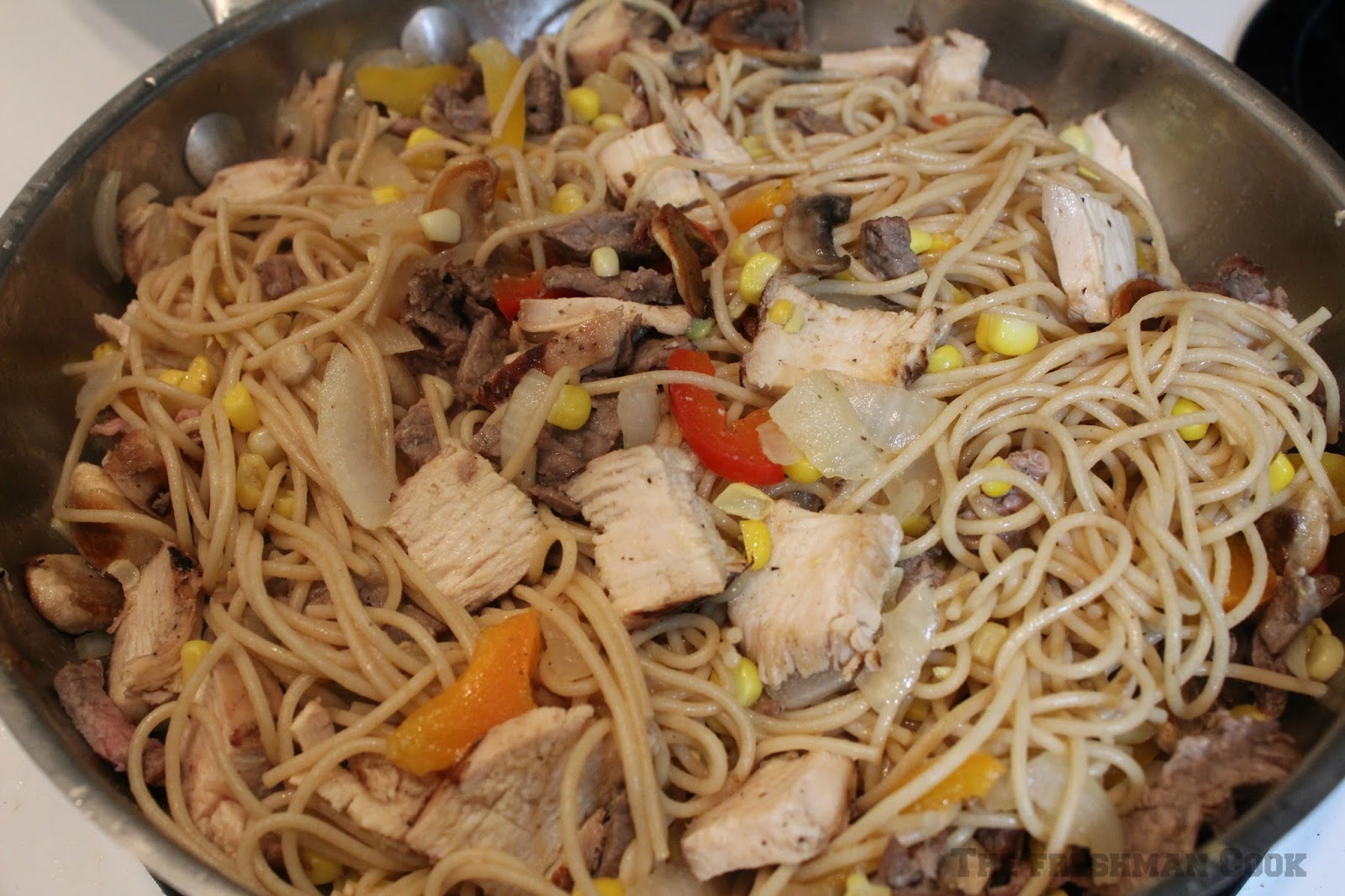 The Freshman Cook Grilled Chicken and Steak StirFry / SundaySupper