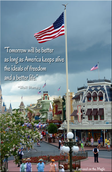 Walt Disney Patriotic Quote of the Day  Focused on the 