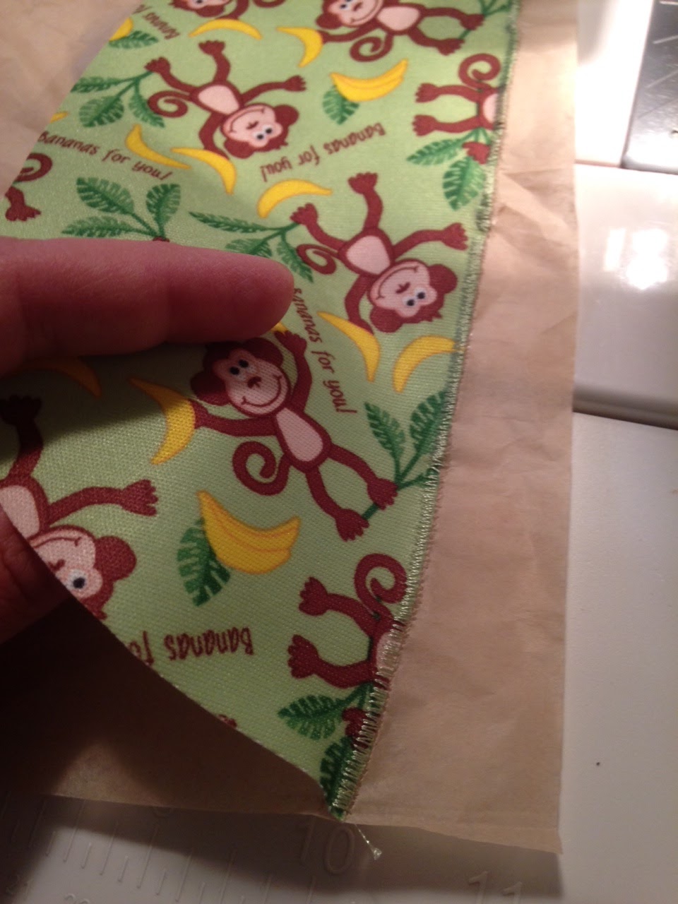 Carrie On The Prairie Tutorial how to sew a PUL Fabric bib