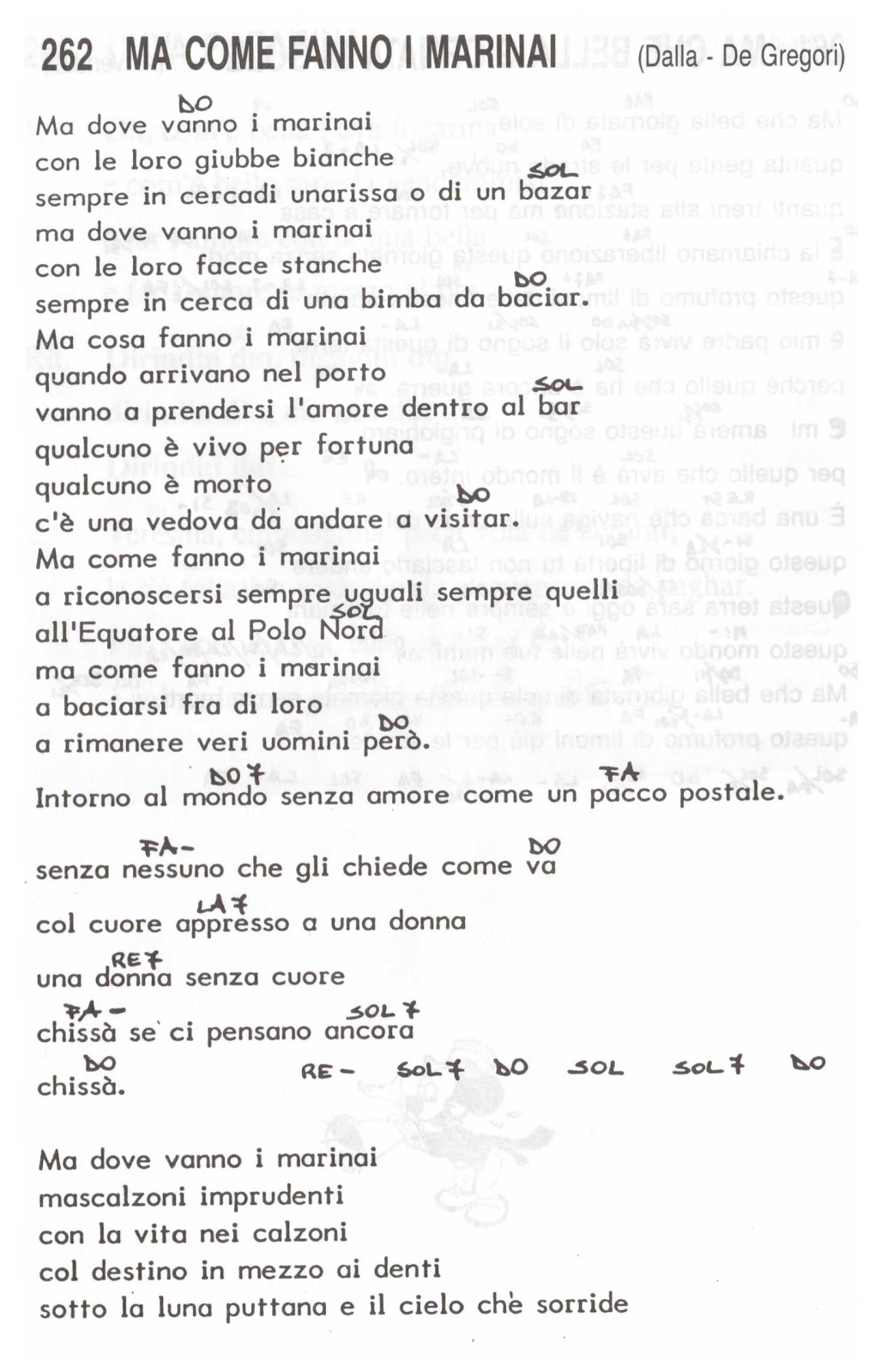 BODI SONČEK 16 MA COME FANNO I MARINAI (Francesco De Gregori) BODI SONČEK 16 MA COME FANNO I MARINAI (Francesco De Gregori)